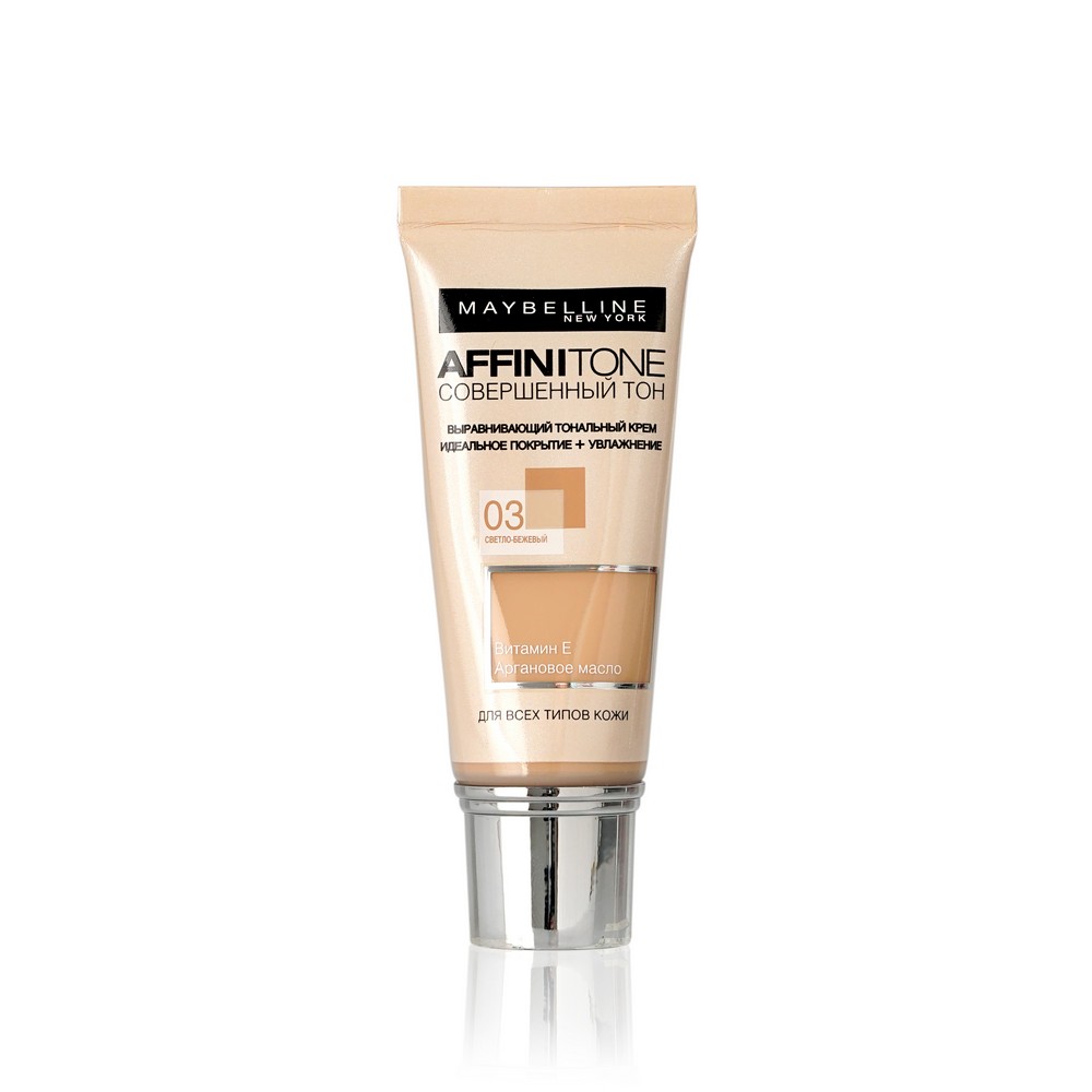 

Тональный крем Maybelline New York Affinitone для лица 03 Светло-бежевый 30мл