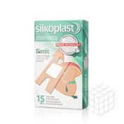 Пластырь Silkoplast Elastic гипоаллергенный бактерицидный 15шт