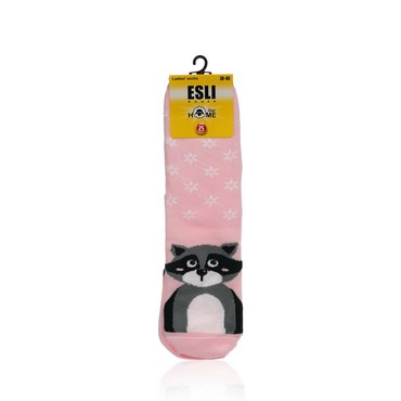 Женские махровые носки Home Line Esli " Енот " , р.25