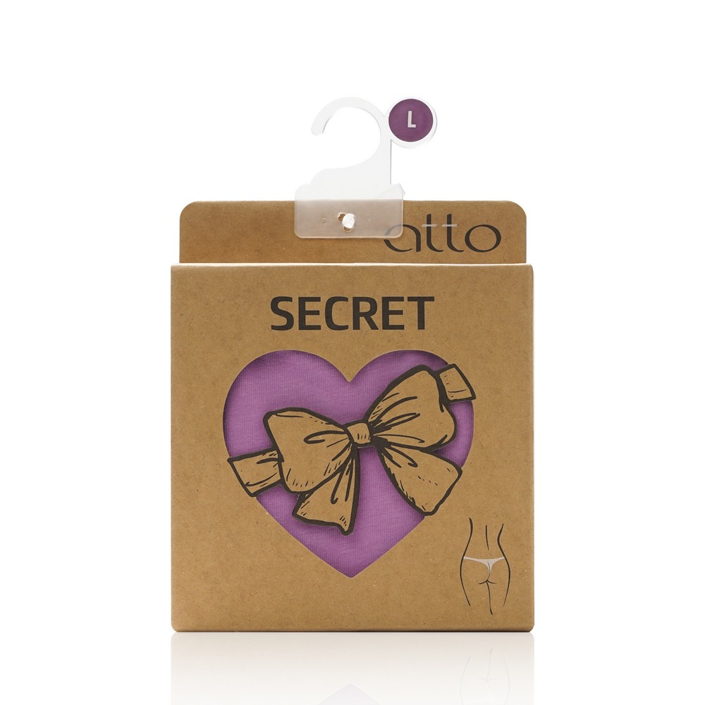 Женские трусы - стринги Atto Secret , Лиловый , L женские трусы бразилиана atto secret хаки l