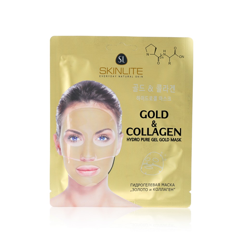 

Гидрогелевая маска для лица Skinlite Gold & Collagen 27г