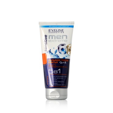 Бальзам после бритья Eveline Men Extreme sensitive " защита от раздражения " Q10+R 5 в 1 200мл