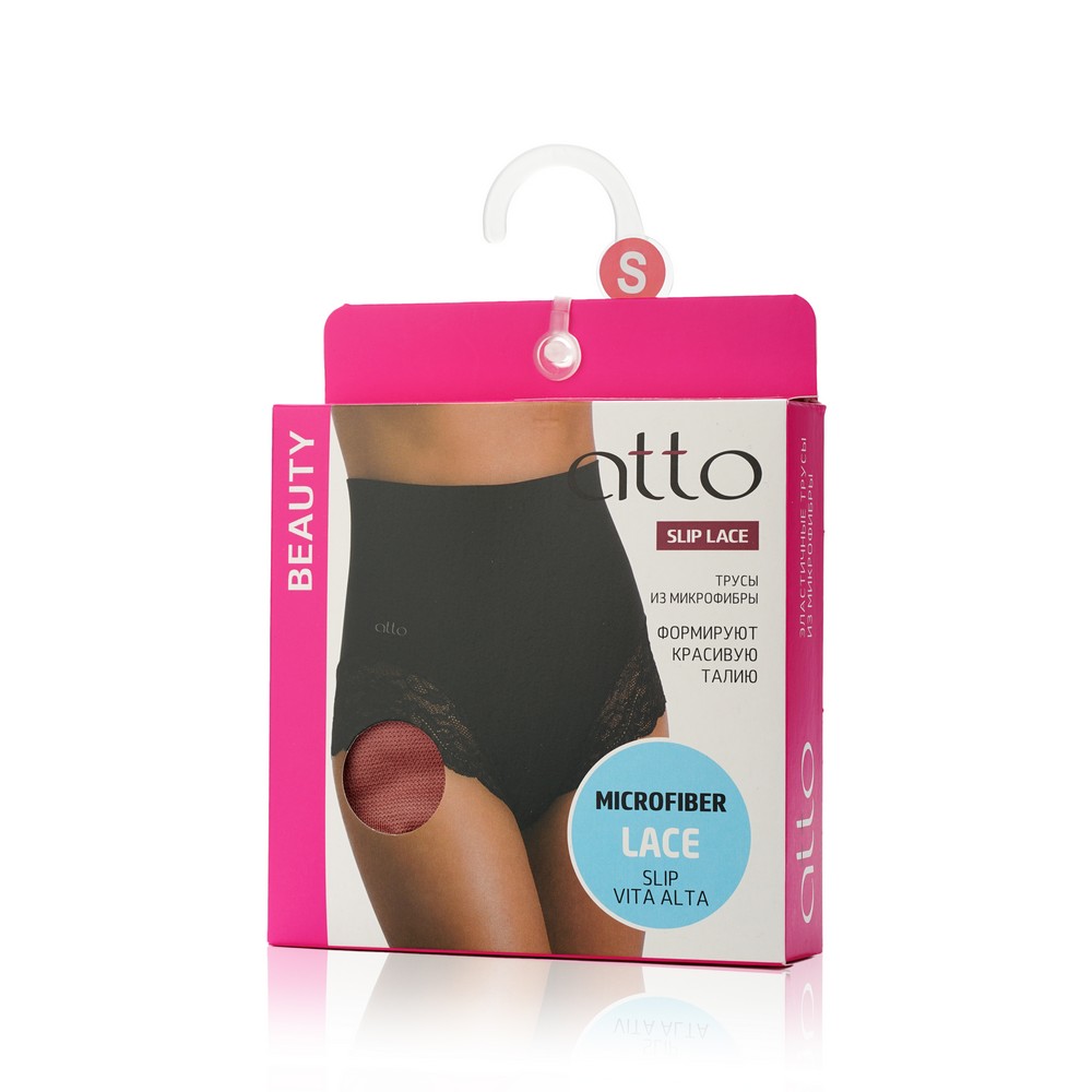 

Женские трусы Atto Lace slip vita alta Пепельная роза S