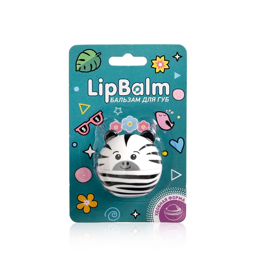 

Бальзам для губ Lip Balm " Зебра " с ароматом банана 6,5г