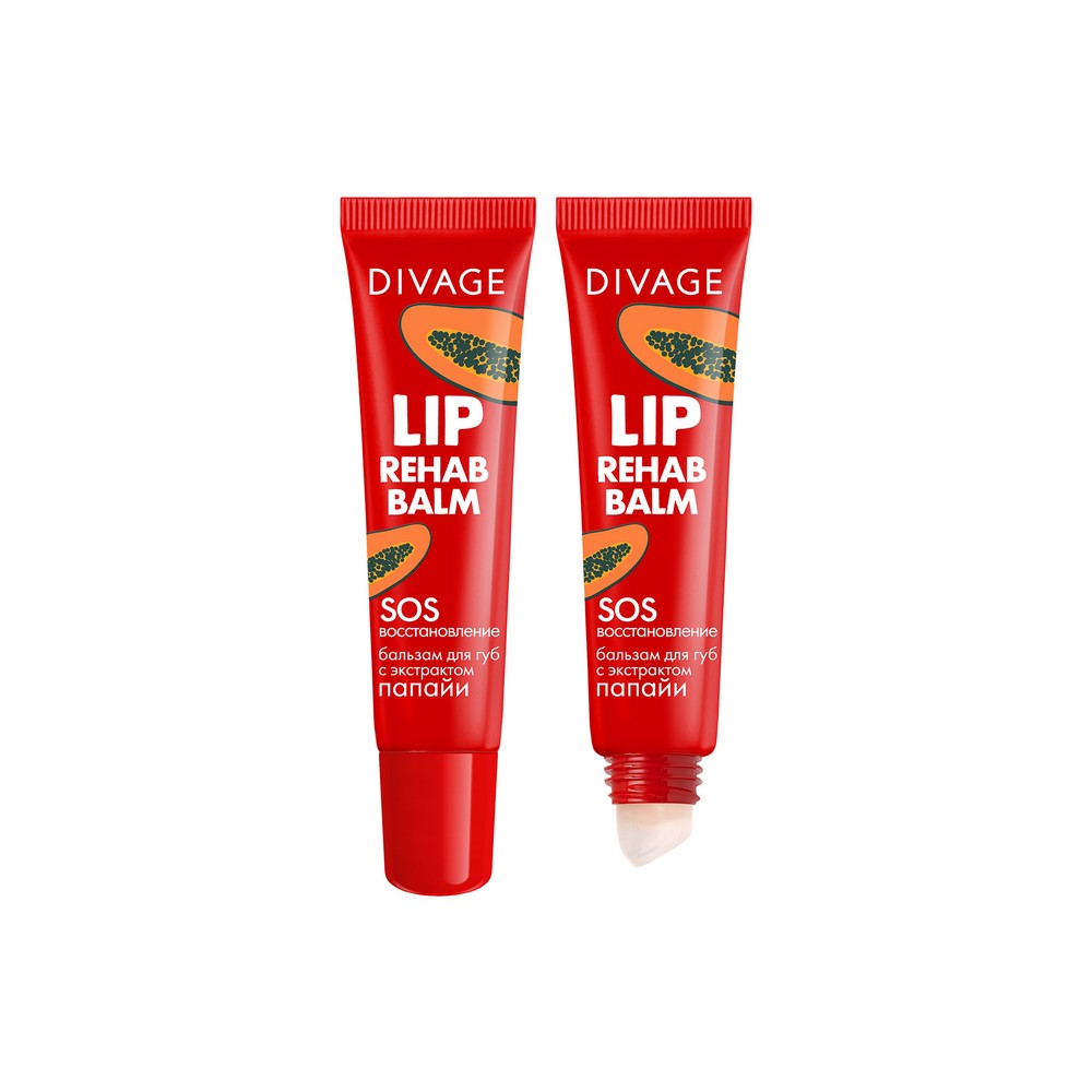 

Бальзам для губ Divage Lip Rehab Balm с экстрактом папайи 15мл
