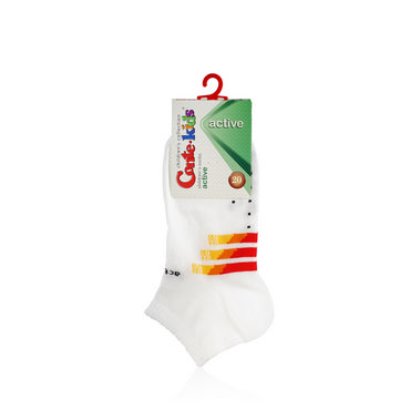 Детские носки Conte Kids Active трикотажные , 315 , р.20 , Белый , Красный