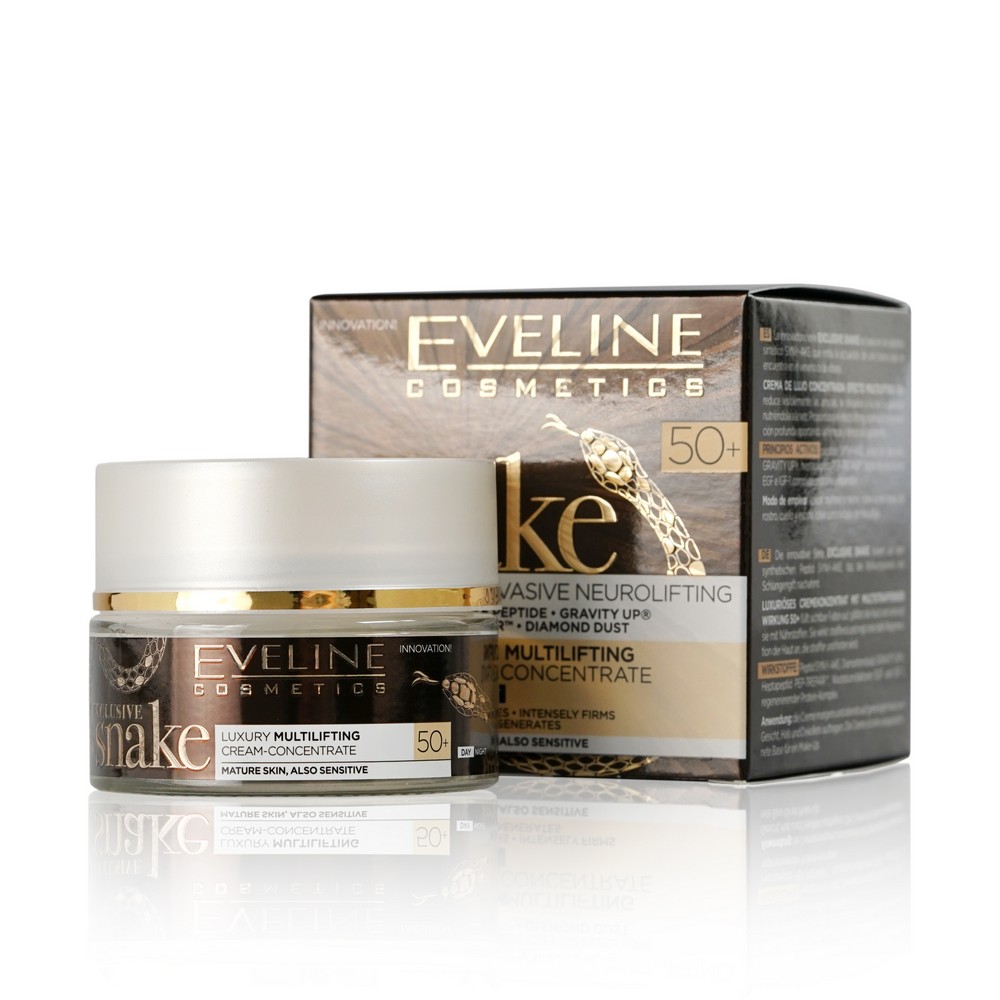 

Крем - концентрат для лица Eveline Exclusive Snake мультилифтинг 50+ 50мл