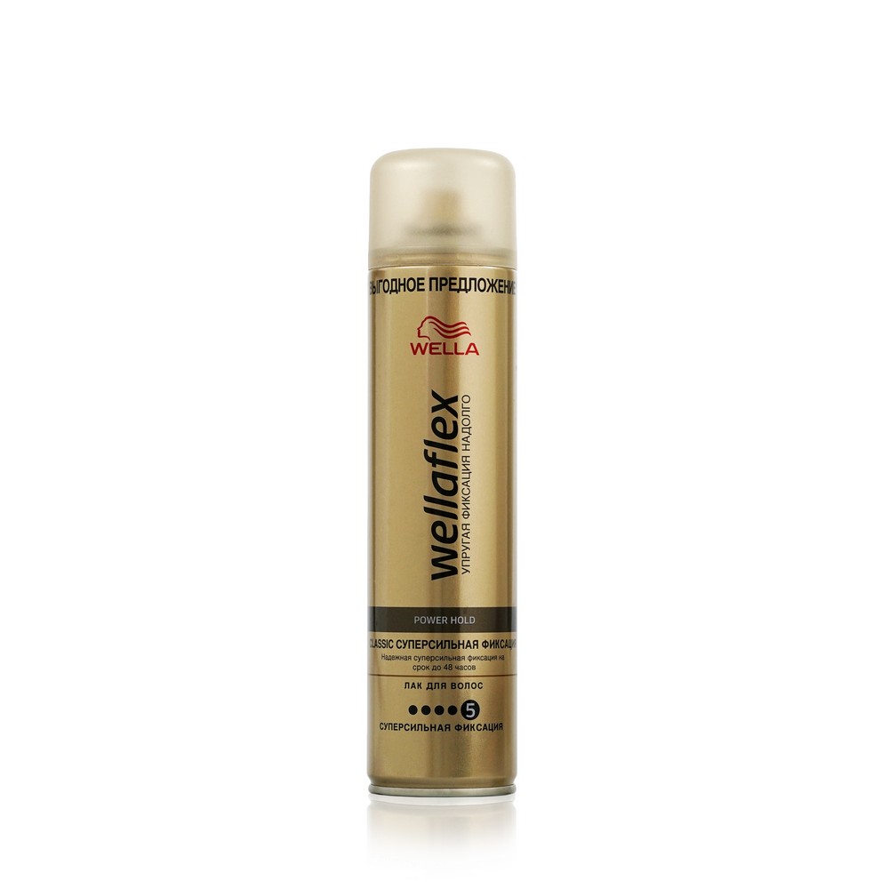 

Лак для укладки волос Wellaflex Classic Суперсильная фиксация (5) 400 мл
