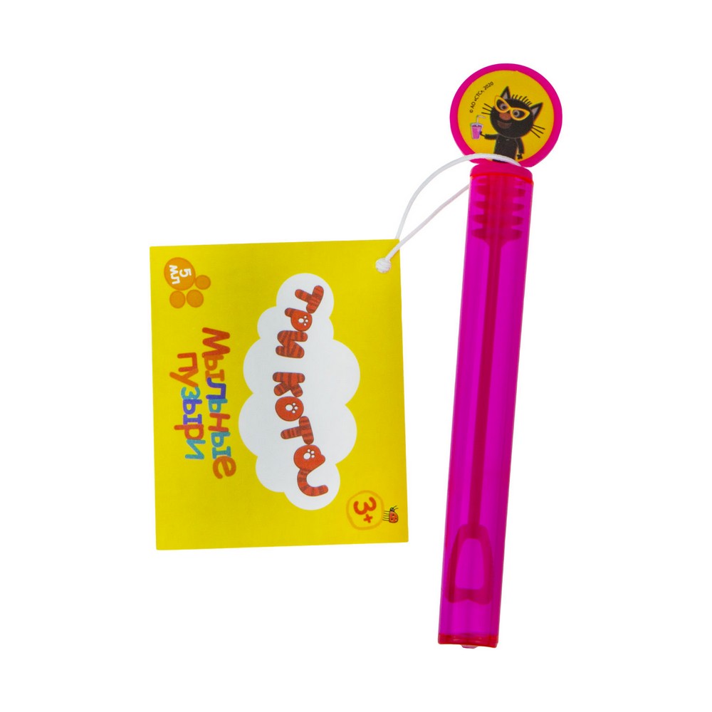 

Нелопающиеся мыльные пузыри 1 Toy Три кота , в ассортименте5мл