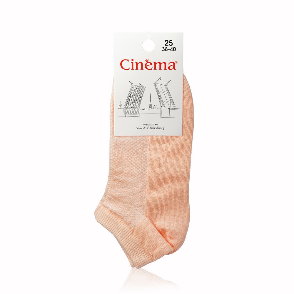 

Женские носки Opium Cinema " однотонный Сетка " , Персик , р.25