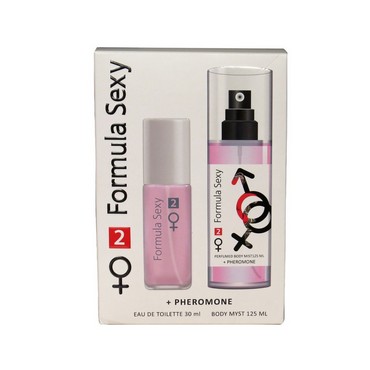 Женский набор Delta Parfum " Formula Sexy " №2 ( туалетная вода с феромонами 30мл + парфюмированный Мист с феромонами 125мл )