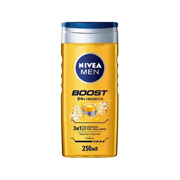 Мужской гель для душа Nivea Men " Boost " 3 в 1 250мл