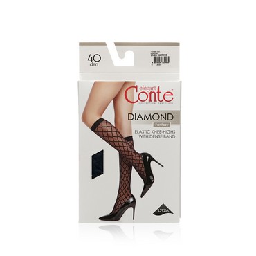 Женские капроновые гольфы Conte Fantasy , Diamond , , marino , р.23-25