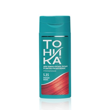 Оттеночный бальзам для волос Тоника для тёмно-русых, русых и светло-русых волос 5.35 Красный янтарь 150мл