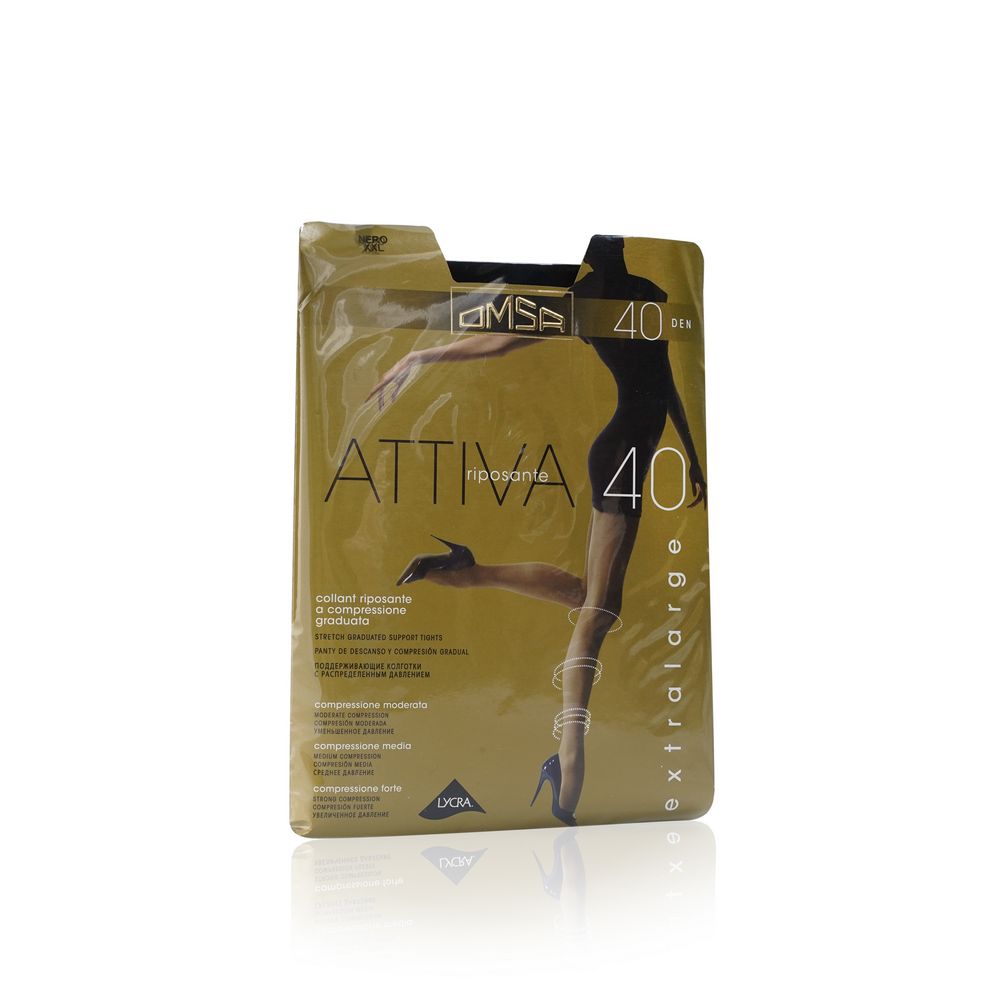 

Женские колготки Omsa Attiva 40den Nero 6 размер