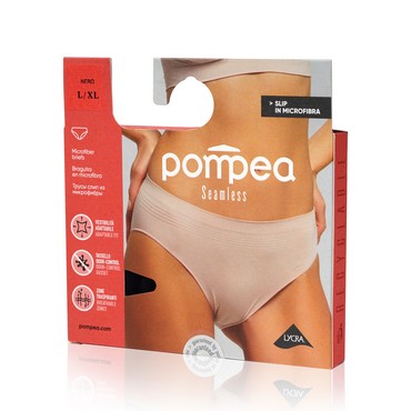 Женские трусы Pompea Seamless Slip , Nero , L/XL