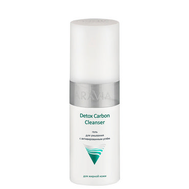 Гель для умывания Aravia Professional " Detox Carbon Cleanser " с активированным углем , для жирной кожи 150мл