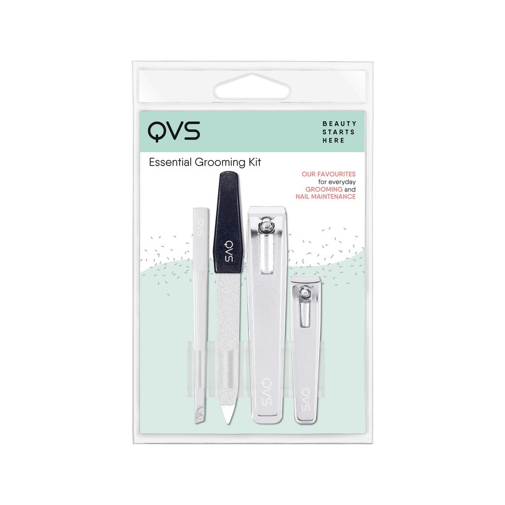 

Маникюрный набор QVS ( кусачки для маникюра + кусачки для педикюра + пилка для ногтей + пинцет для бровей )