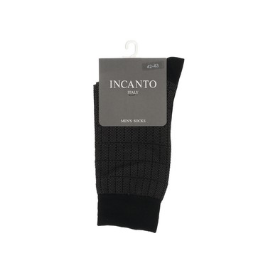 Мужские однотонные носки INCANTO BU733002 Nero р.42-43