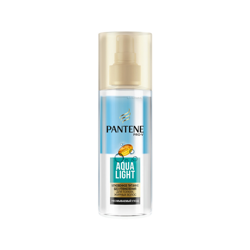

Мгновенное питание средство - спрей Pantene Pro-V Aqua Light для укрепления тонких и склонных к жирности волос 150мл