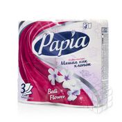 Туалетная бумага PAPIA 3х-слойная " Балийский цветок " 4шт