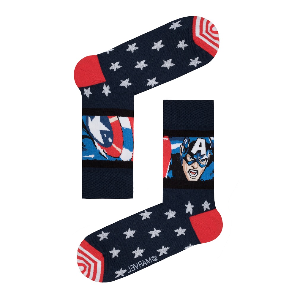 

Мужские носки Diwari Marvel " Cap America " Синий р.29