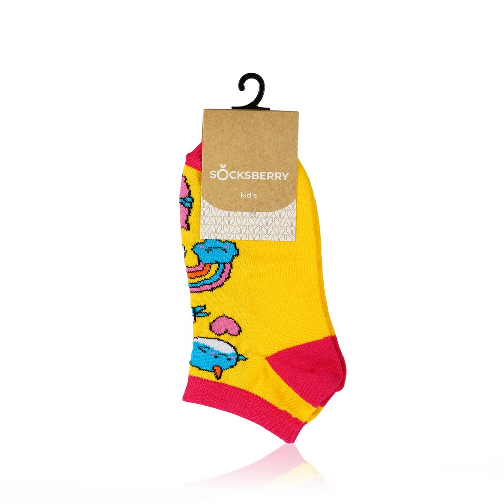 

Детские носки Socksberry KS-0011 укороченные " Радуга на желтом " р.20