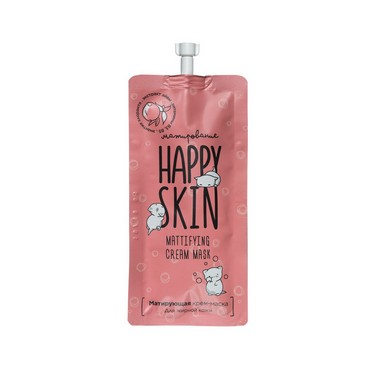 Матирующая крем - маска для лица Happy Skin для жирной кожи , с экстрактом айвы 20мл