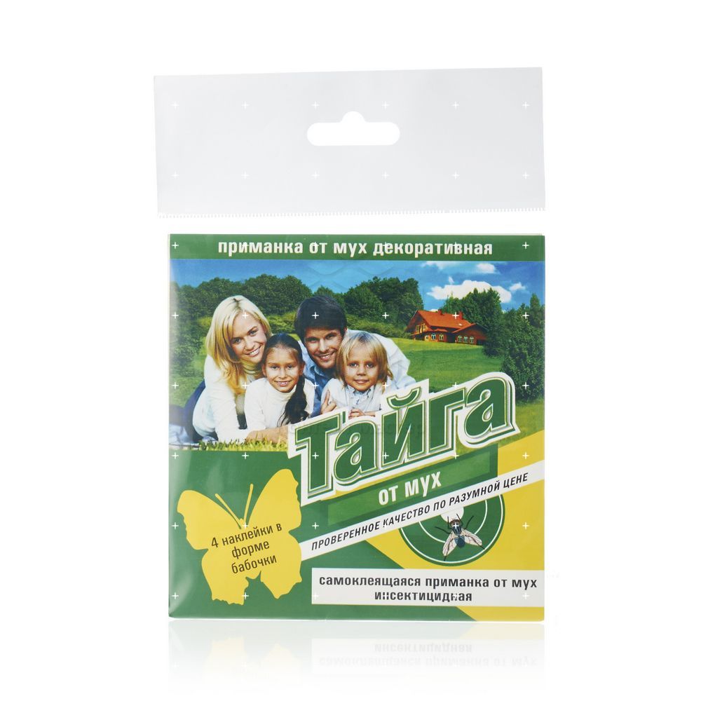 

Наклейки - приманки Тайга от мух декоративные 4шт