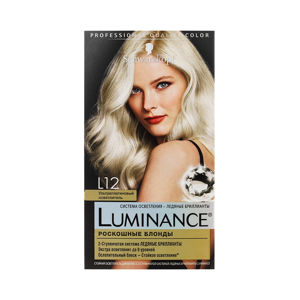 

Стойкая краска для волос Luminance L12 Ультраплатиновый осветлитель