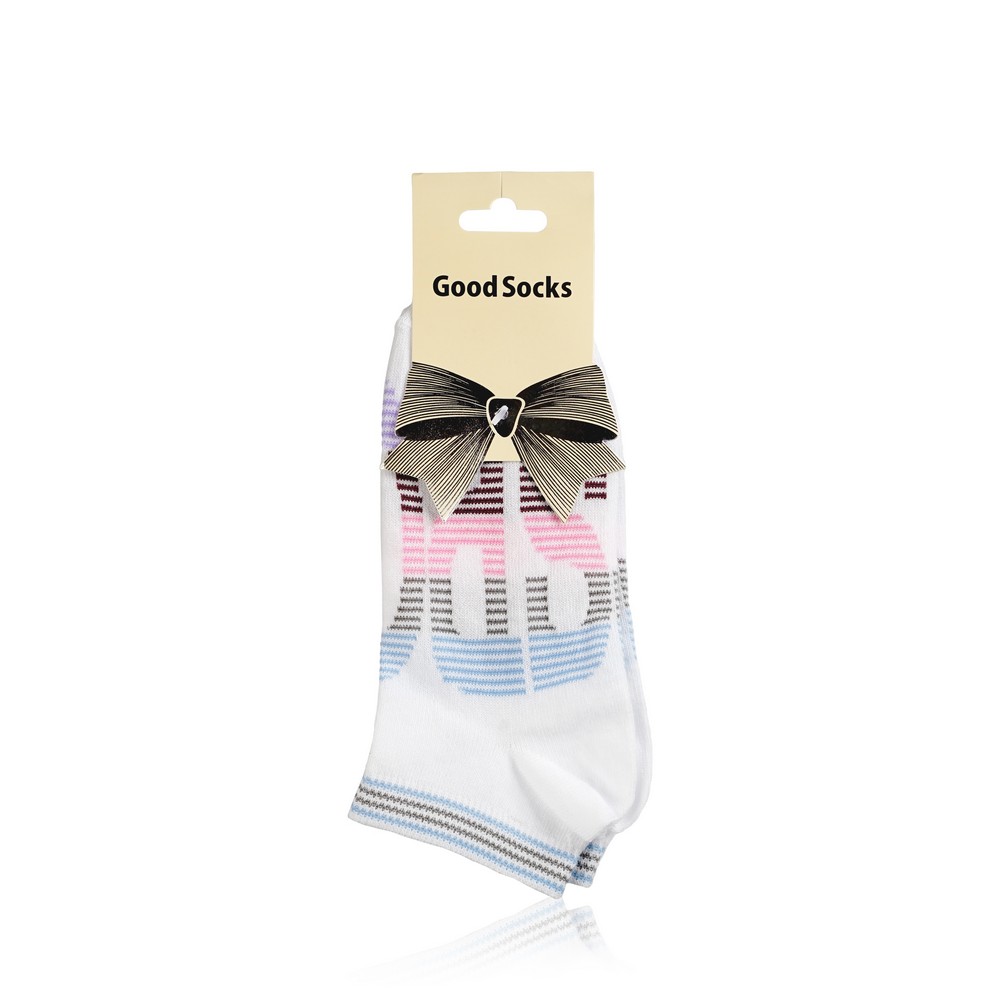 

Женские носки Good Socks трикотажные , короткие , L41 , р.25 , белые