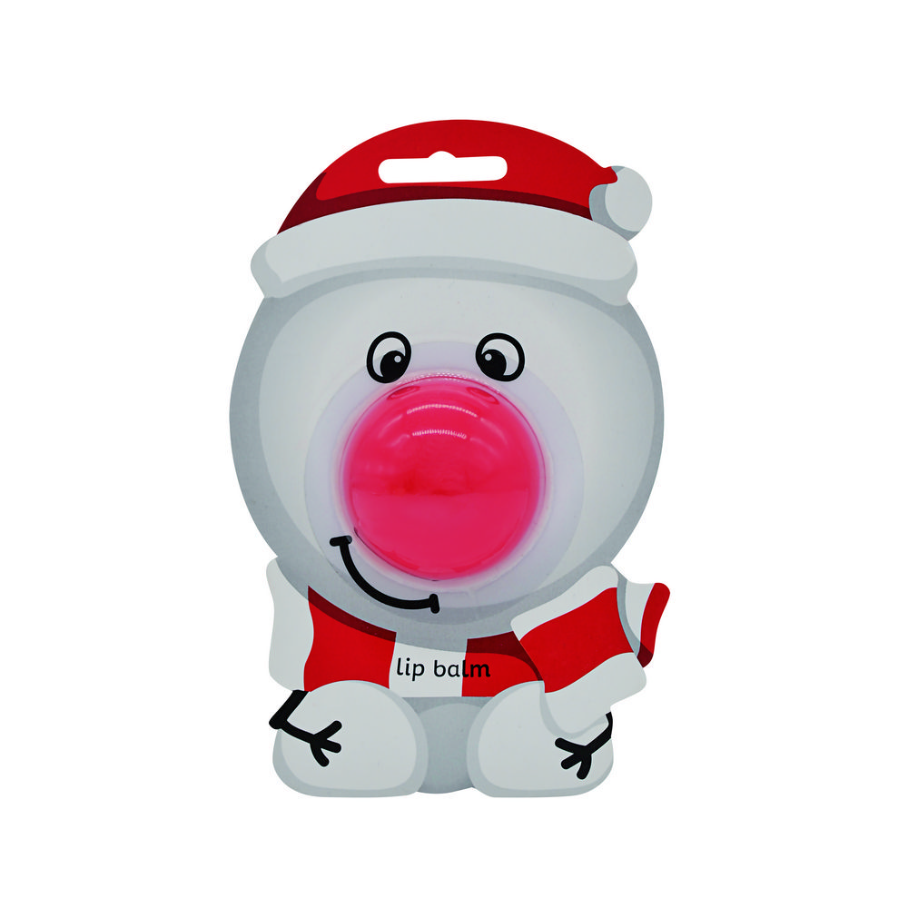 

Бальзам для губ Lip Balm с ароматом клубники " Снеговик "