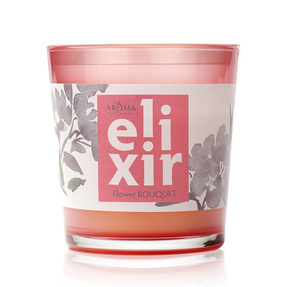 

Свеча ароматическая Aroma Harmony Elixir " Flower bouquet " 140г