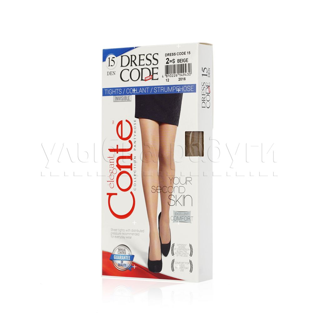 

Женские колготки Conte Dress Code 15den Beige 2 размер