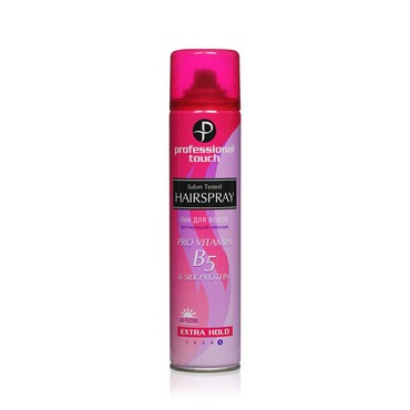 Лак для волос Professional Touch Pro Vitamin B5 & Silk Protein экстрасильная фиксация 265мл