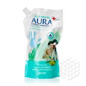 Жидкое Bio - мыло Aura с антибактериальным эффектом , с алоэ и оливой 500мл