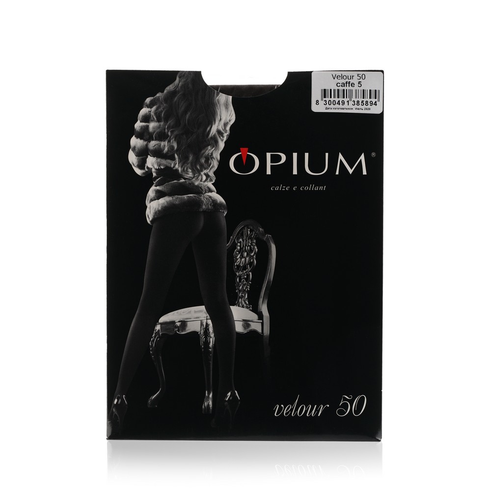 

Женские колготки Opium Velour 50den Caffe 5 размер