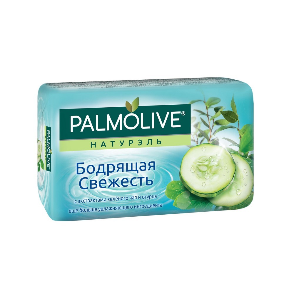 

Туалетное мыло Palmolive Натурэль " Бодрящая свежесть " с экстрактами зелёного чая и огурца 150г