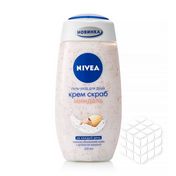 Гель - уход Nivea для душа " Крем скраб Миндаль " 250мл