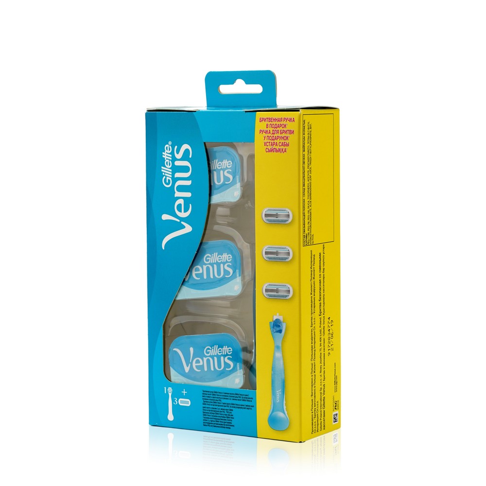 

Женский станок для бритья Venus Classic с 1 кассетой + сменные кассеты 2шт