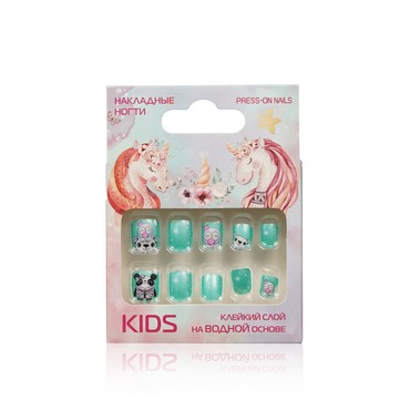 Накладные ногти Kids " Сова " 10шт