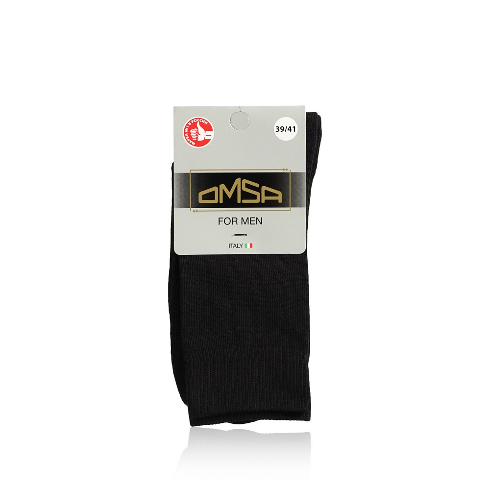 

Мужские носки Omsa Eco трикотажные , 401 , Nero , р.39-41