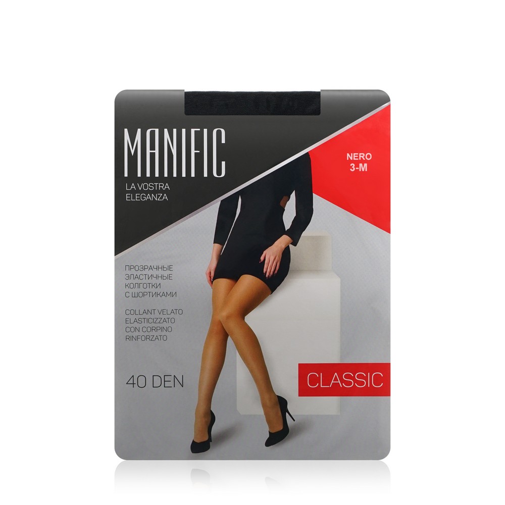 Женские колготки Manific Classic 40den Nero 3 размер