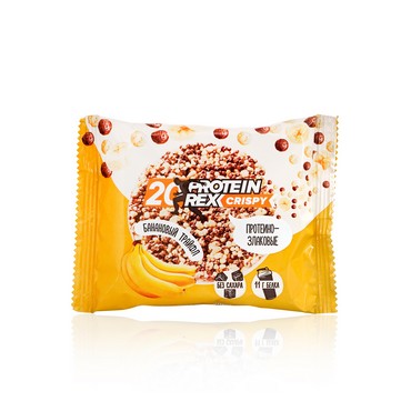 Хлебцы Protein Rex протеино - злаковые " Банановый трайфл " 20% протеина 55г