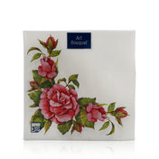 Бумажные салфетки Bouquet " Дикая роза " 3х-слойная , 33*33см , 20шт
