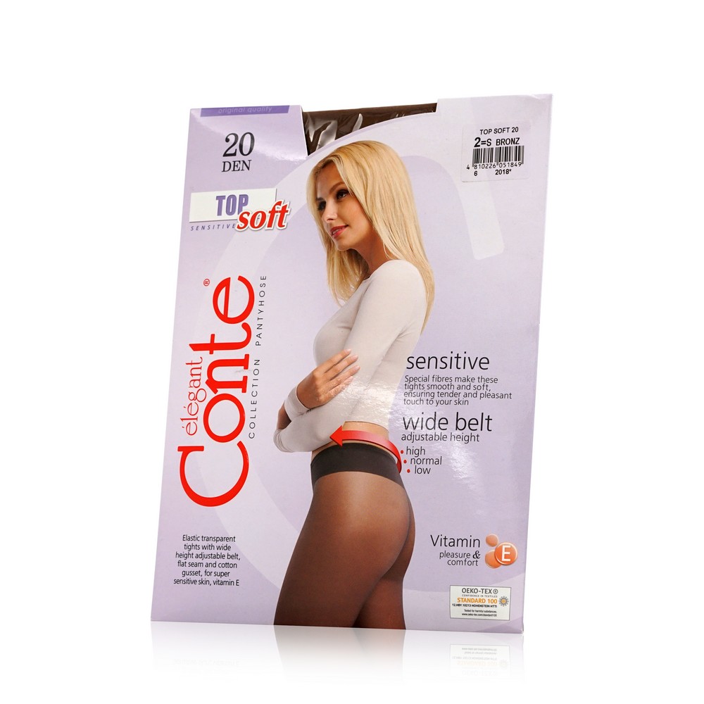 

Женские колготки Conte Top Soft 20den Bronz 2 размер