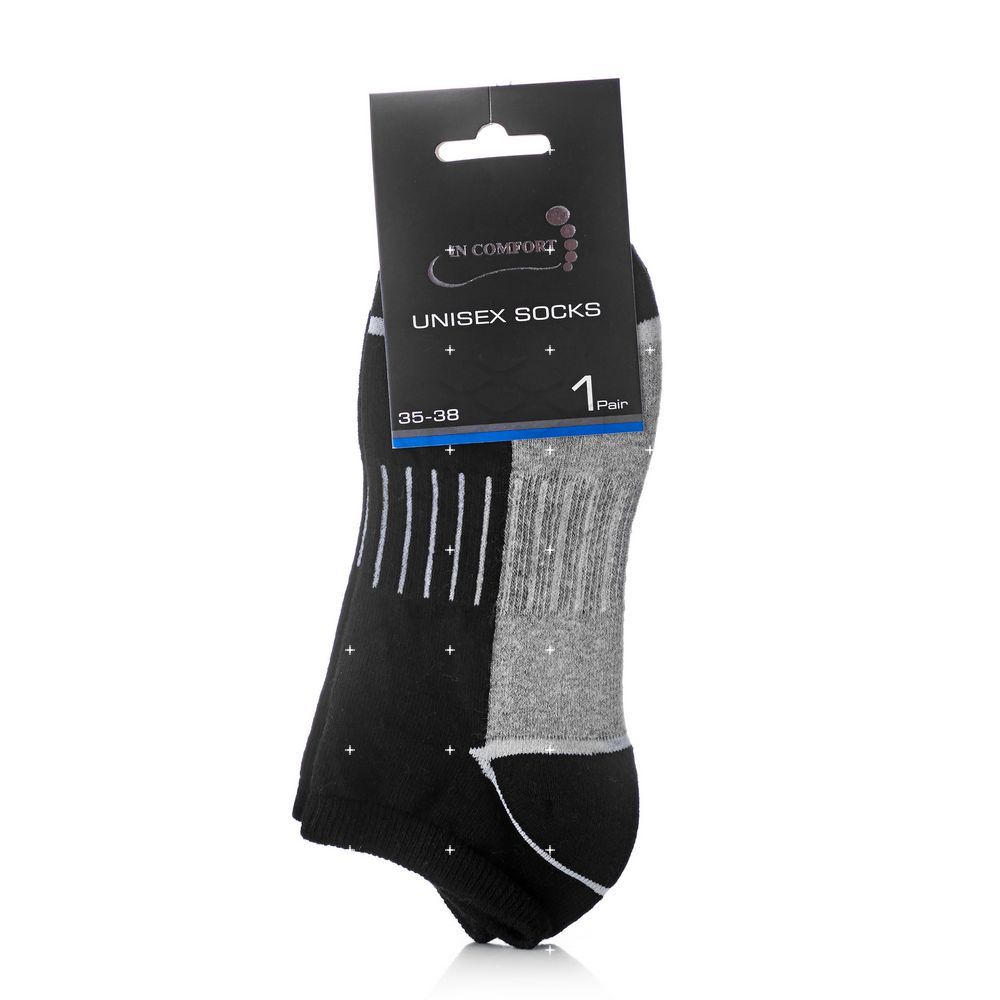 

Женские носки InComfort Liner Arch Support трикотажные Black / White р.35-37