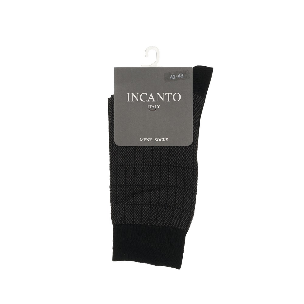 Мужские однотонные носки INCANTO BU733002 Nero р.42-43