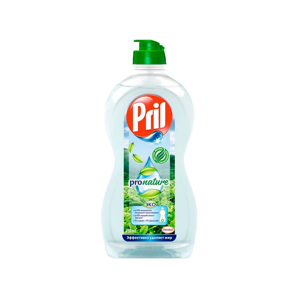 

Гель для мытья посуды Pril Pro Nature 450мл