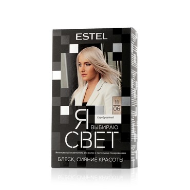 Интенсивный осветлитель для волос с пастельным тонированием Estel Я Выбираю Свет 11/06 Серебристый